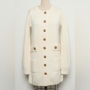 Long-Sleeve Long Sweater 100% Cashmere[NEW]